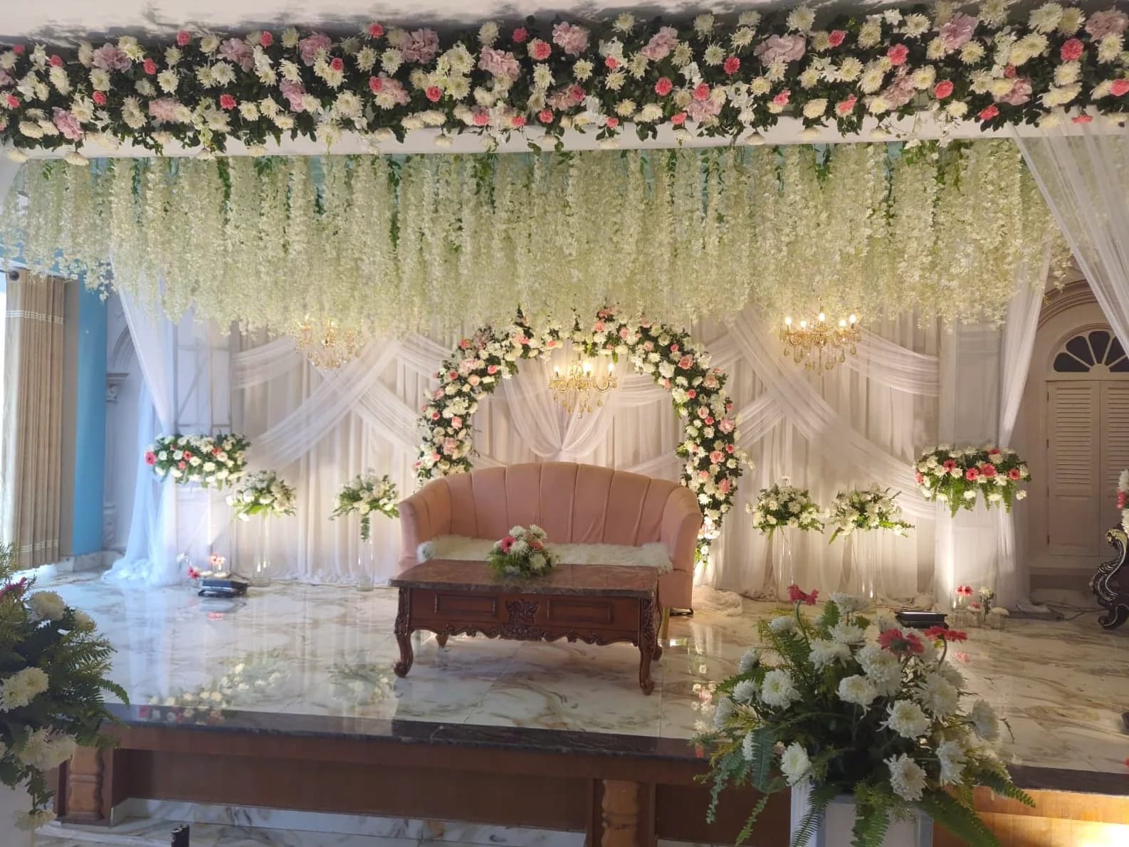 Reception Backdrop, Marriott